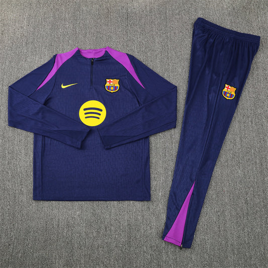 25/26 FC Barcelona Navy/Purple 1/4 Zip Tracksuit