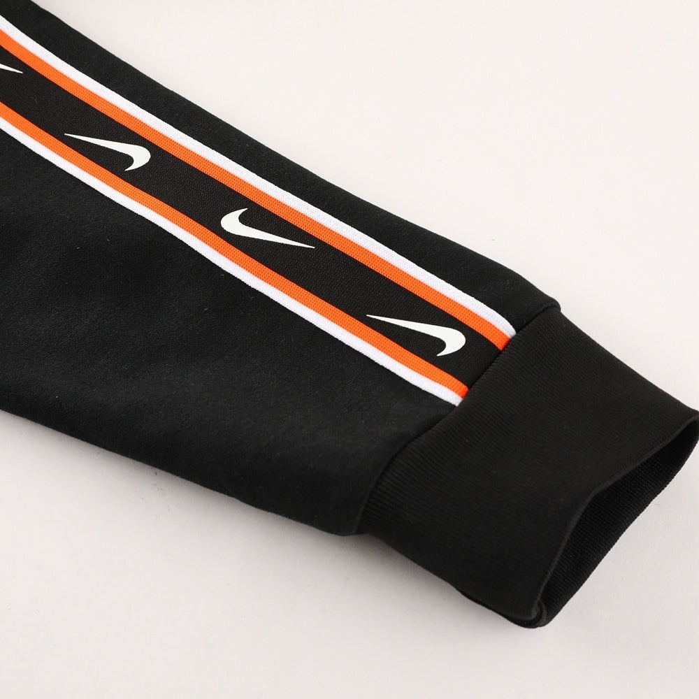 Nike Repeat Orange And Grey Hooded Tracksuit