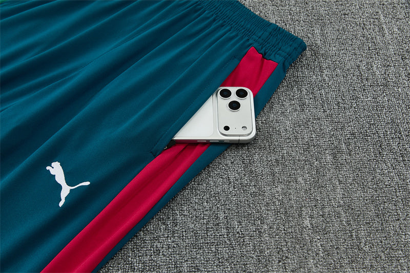 2026 Portugal White And Green 1/4 Zip Tracksuit