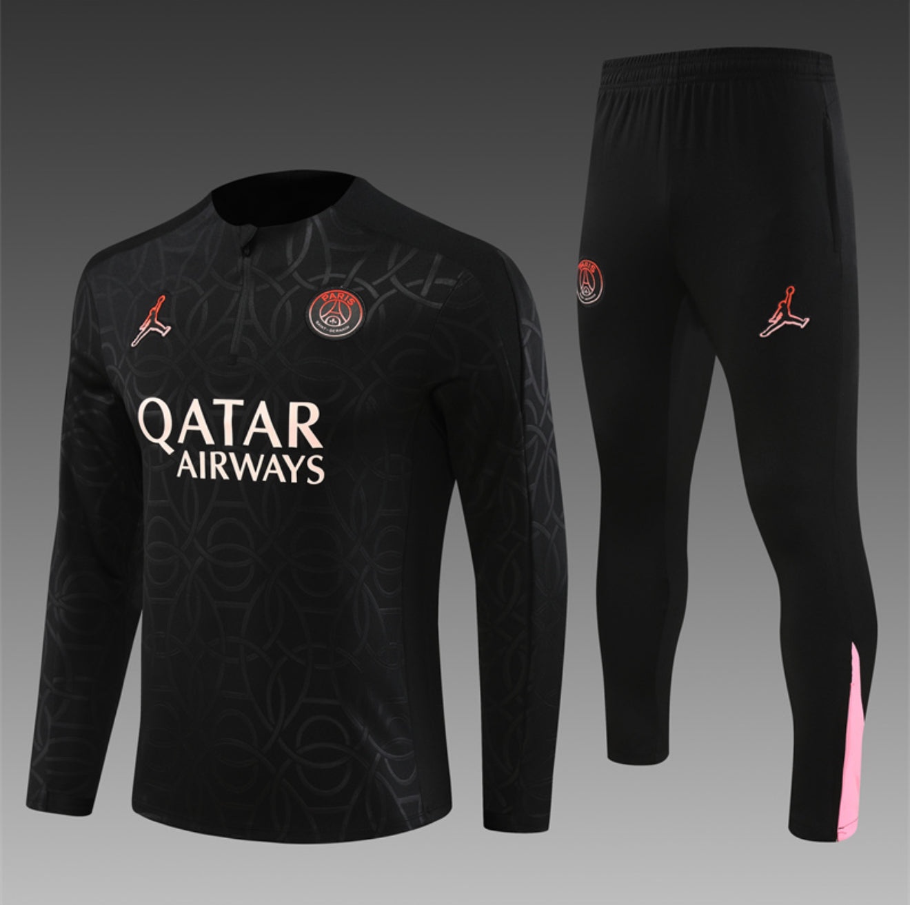 24/25 Jordan x PSG “Parisian Pink” 1/4 Zip Tracksuit