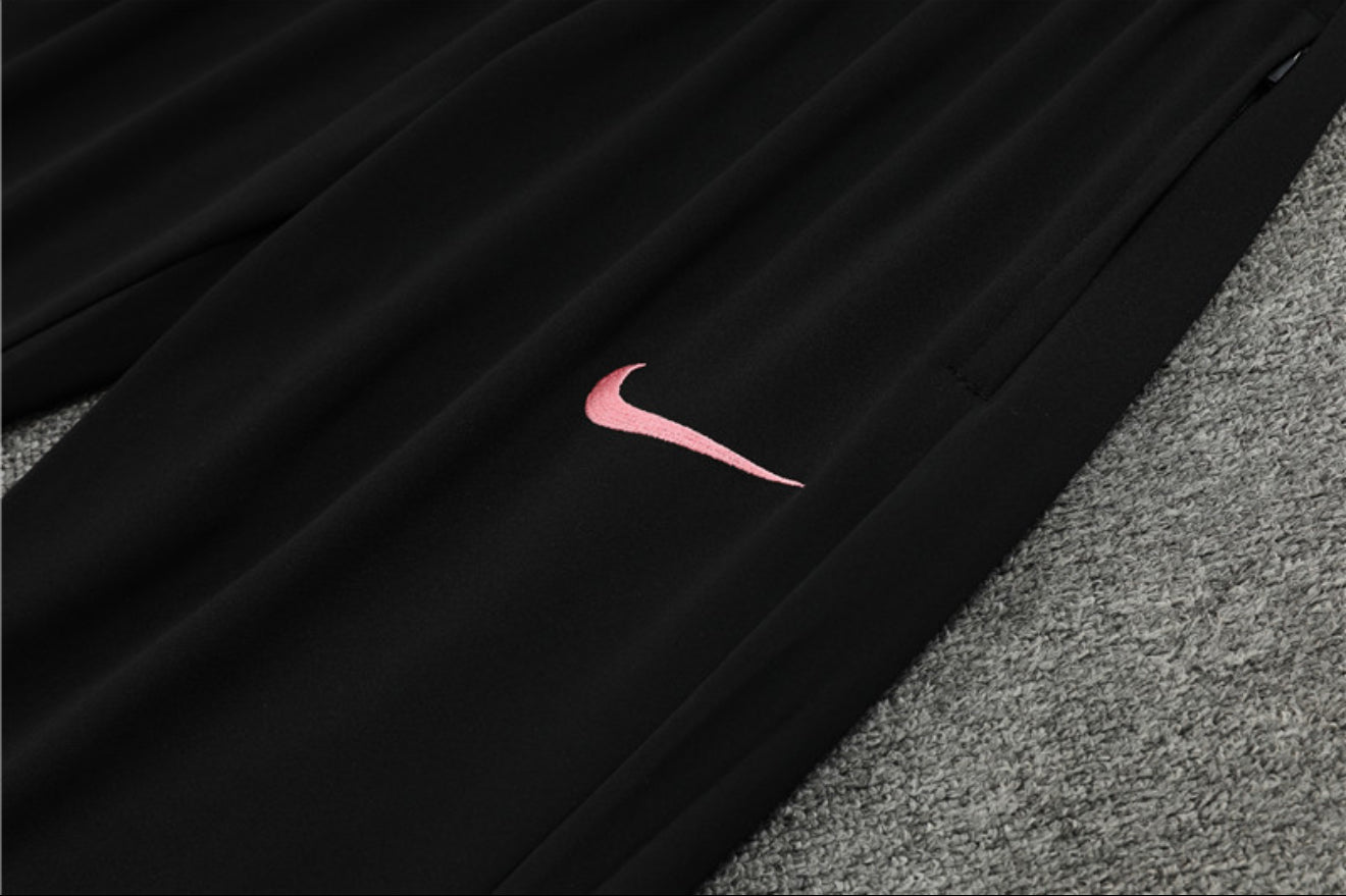 24/25 PSG Grey, Pink And Black 1/4 Zip Tracksuit