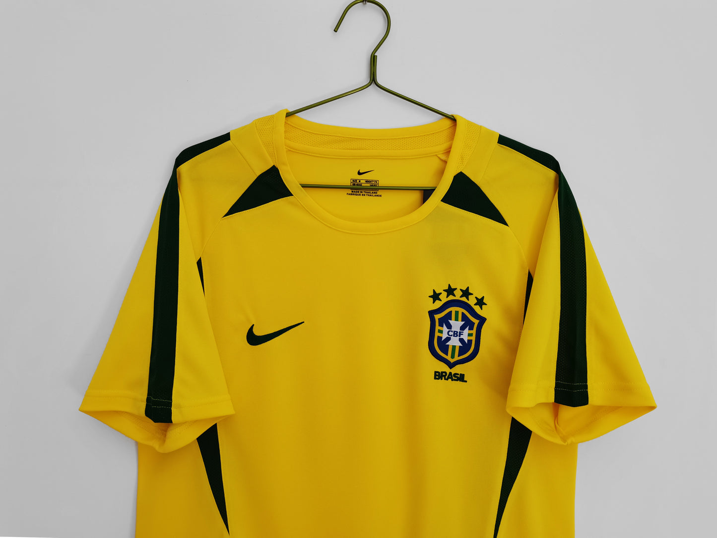 2002 Brazil Retro Home Jersey