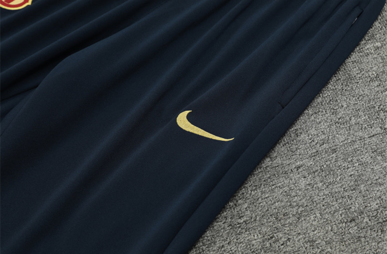 24/25 FC Barcelona Blue And Gold 1/4 Zip Tracksuit
