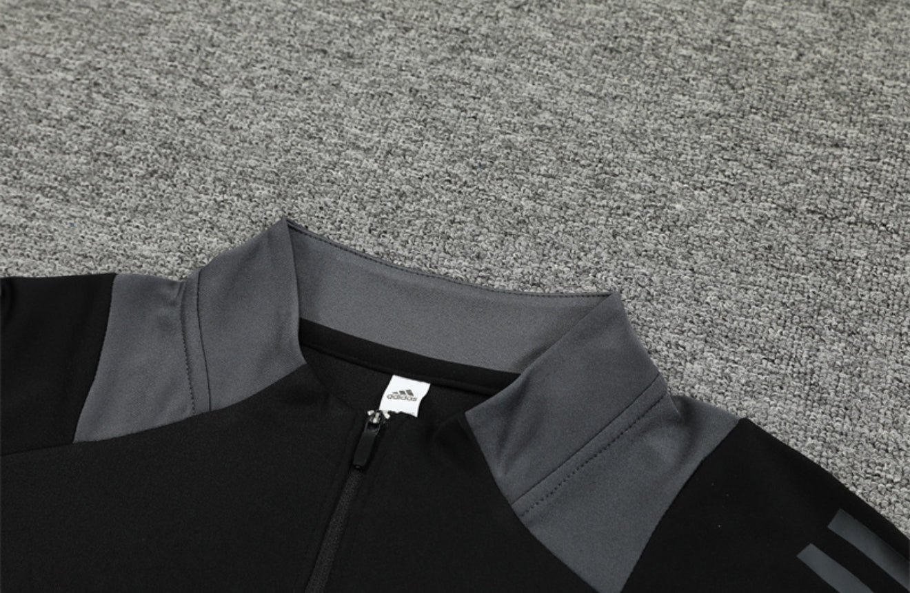 24/25 Al Nassr Black 1/4 Zip Tracksuit