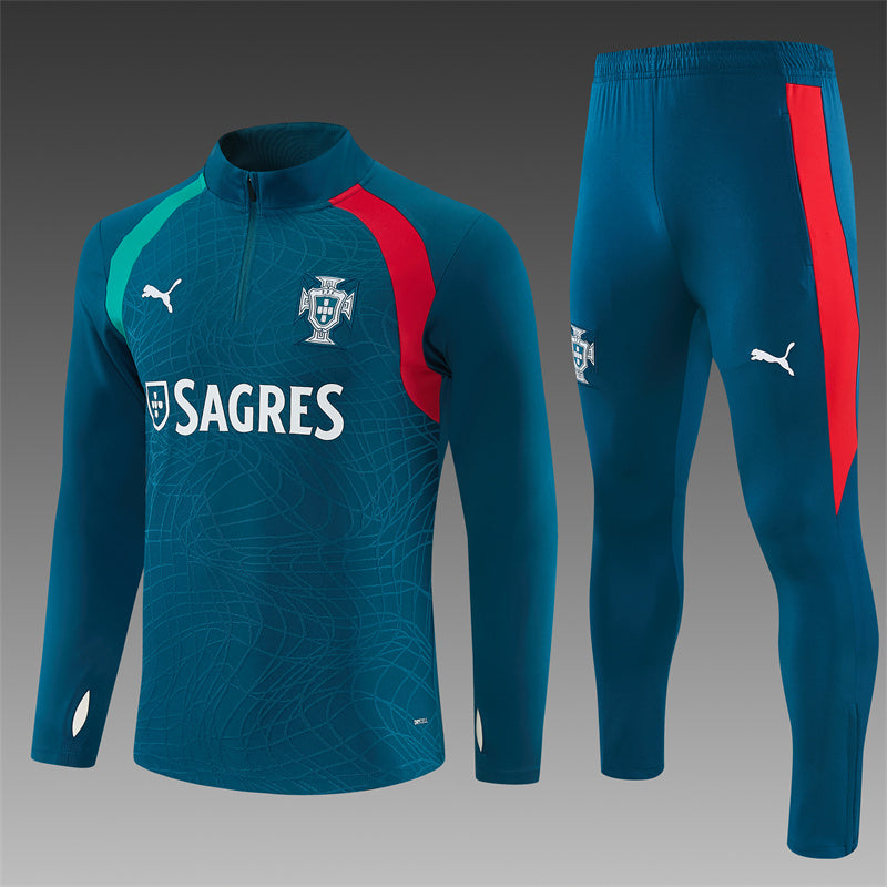 2026 Portugal Green 1/4 Zip Tracksuit
