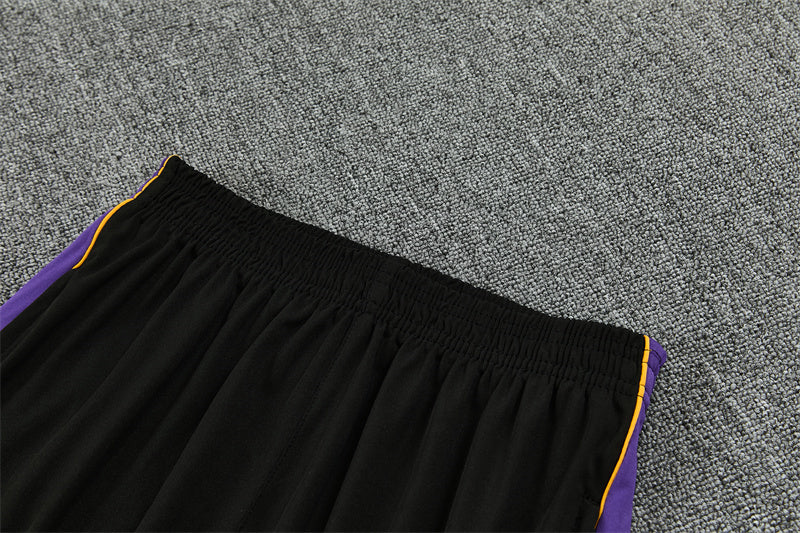 Barcelona x Kobe Bryant White, Purple And Black 1/4 Zip Tracksuit