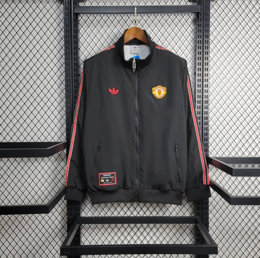 Manchester United Black/Red Windbreaker