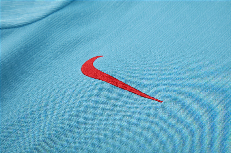 24/25 Atletico Madrid Light Blue And Grey 1/4 Zip Tracksuit