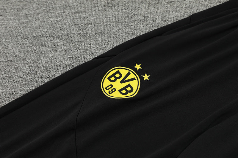 24/25 Borussia Dortmund Black 1/4 Zip Tracksuit