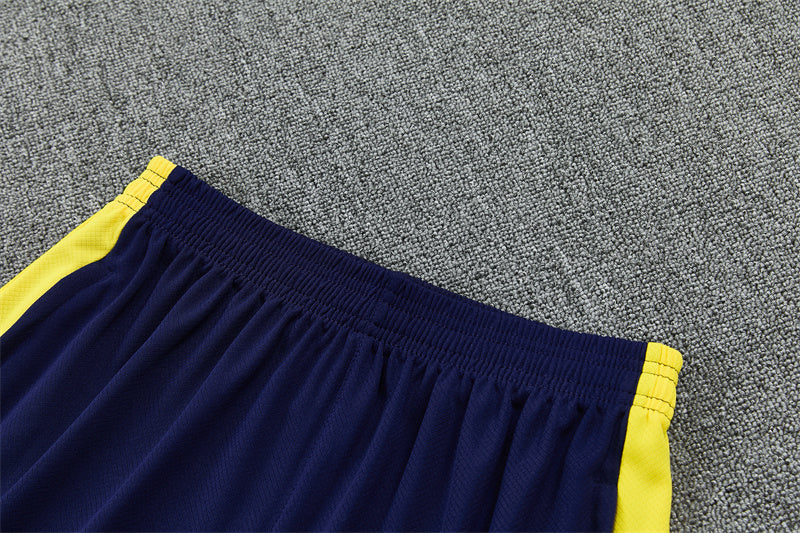 Brazil x Jordan Dark Blue/Yellow Shorts Training Set