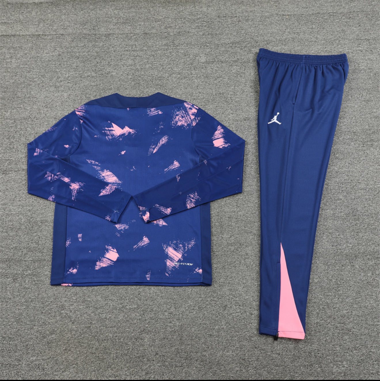 24/25 Jordan x PSG Navy And Pink 1/4 Zip Tracksuit