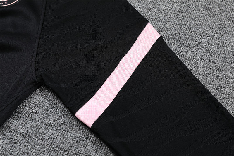 21/22 PSG Black and Pink 1/4 Zip Tracksuit