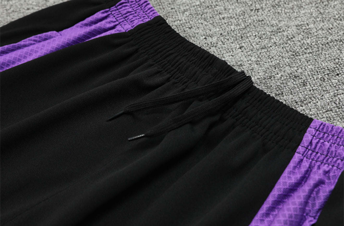 24/25 Real Madrid Black And Purple Tracksuit