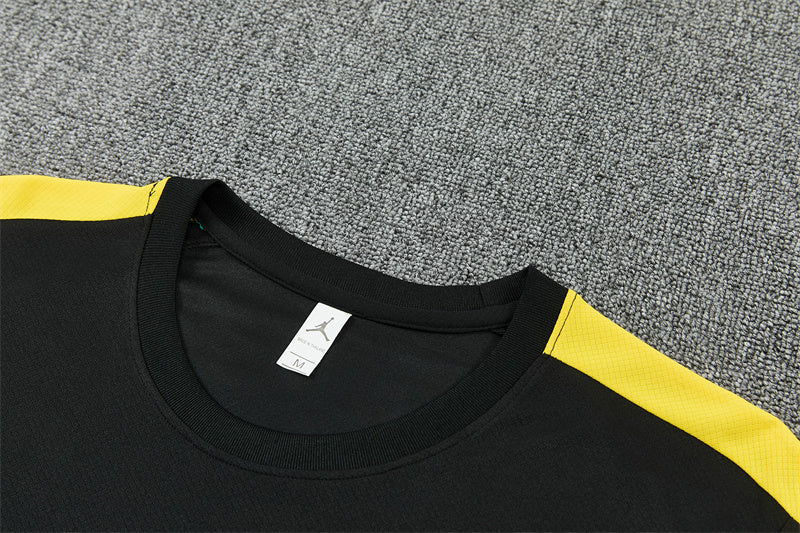 Brazil x Jordan Black/Yellow Shorts Training Set