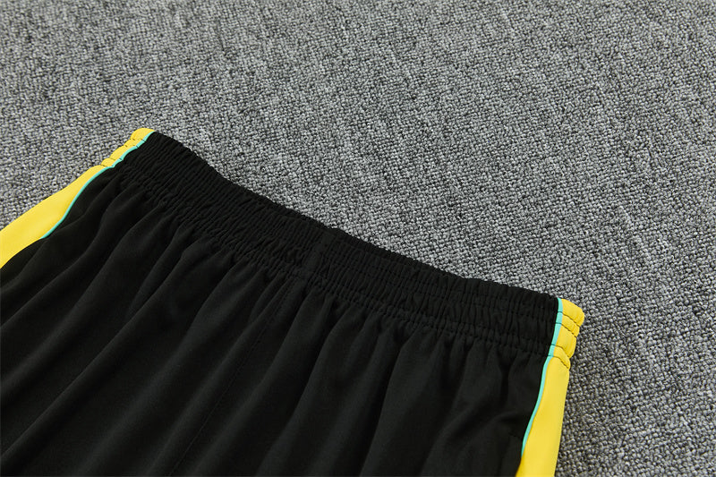 2026 Brazil Green And Black 1/4 Zip Tracksuit
