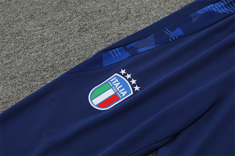 2025 Italy Blue 1/4 Zip Tracksuit
