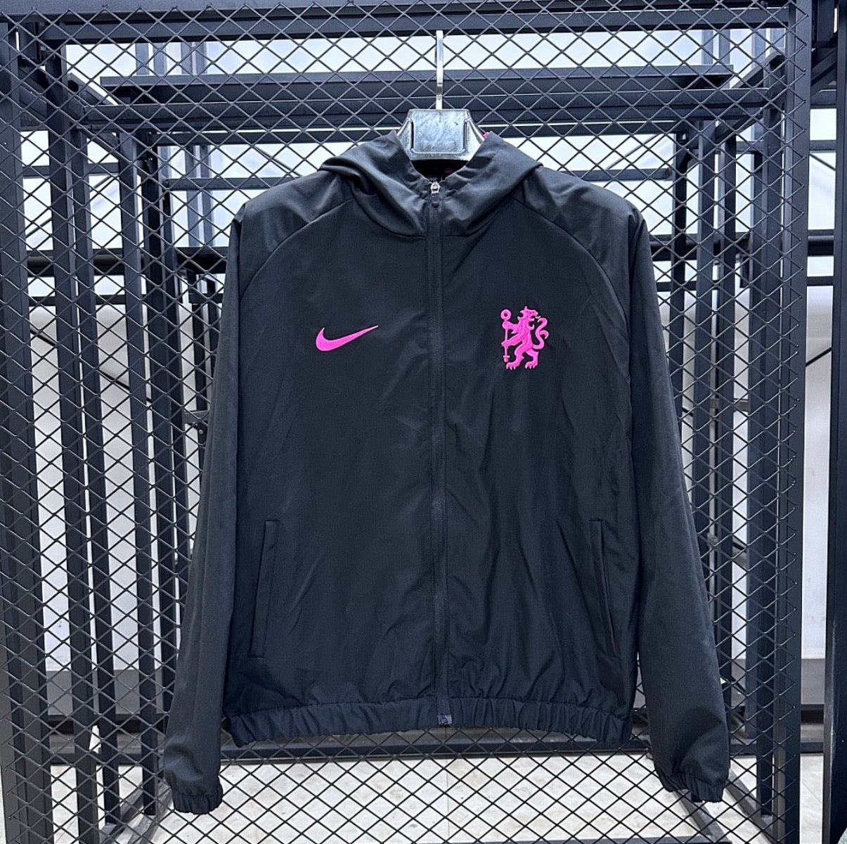Chelsea Black And Pink Windbreaker