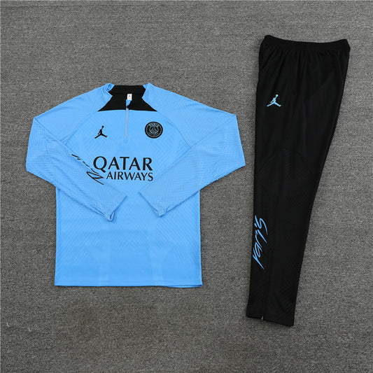22/23 Jordan x PSG Bubblegum Blue 1/4 Zip Tracksuit