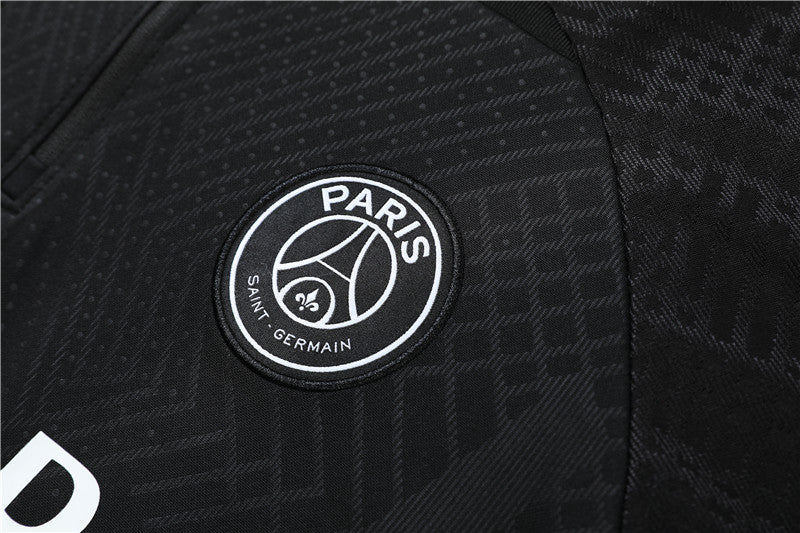 22/23 PSG Black 1/4 Zip Tracksuit