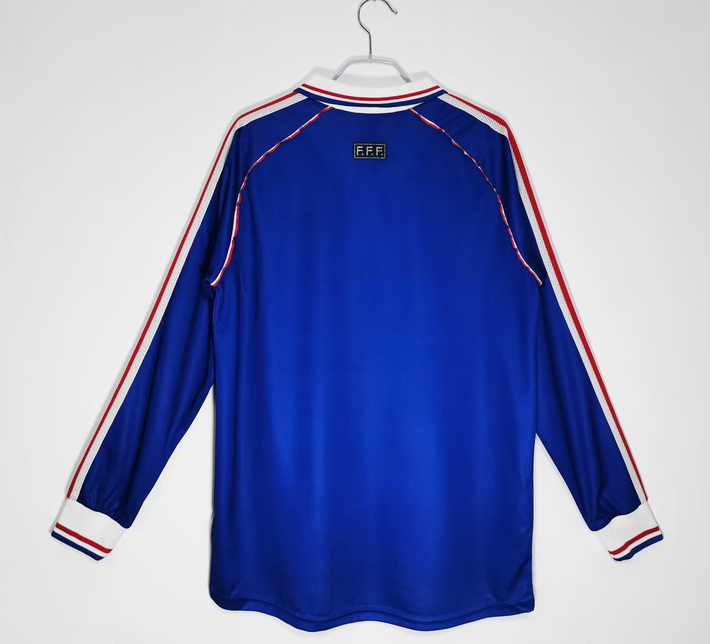 1998 France Retro Home Jersey (Long Sleeve)