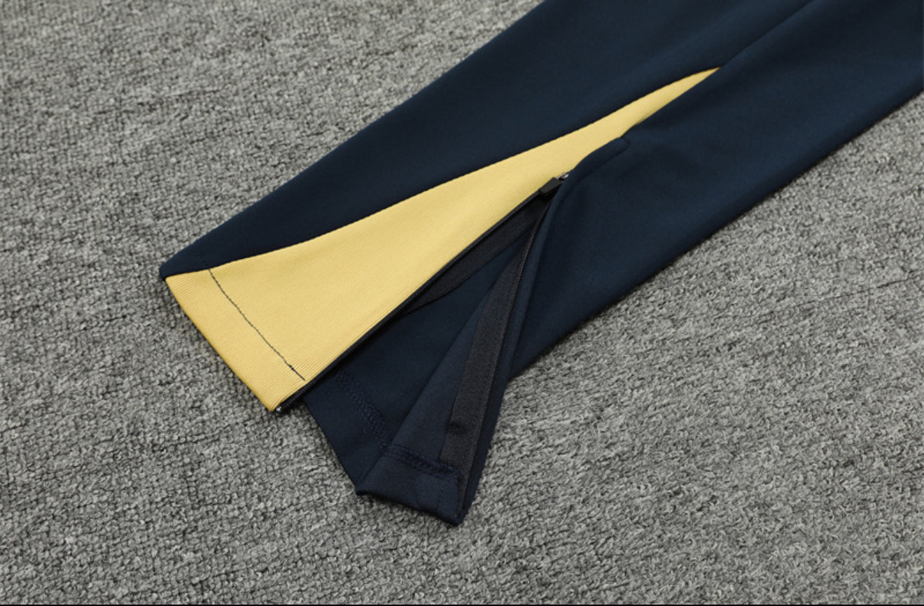24/25 FC Barcelona Blue And Gold 1/4 Zip Tracksuit