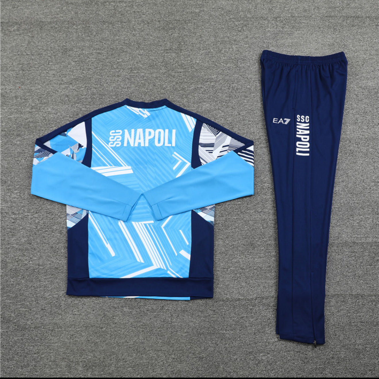 24/25 SSC Napoli Blue 1/4 Zip Tracksuit