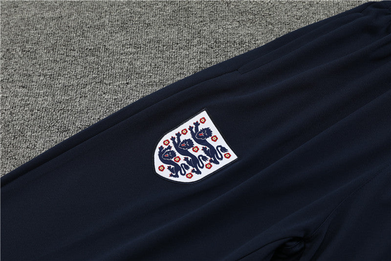 2025 England White, Red And Blue 1/4 Zip Tracksuit