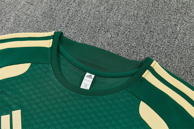 26/27 Real Madrid Green/Gold Shorts Training Set
