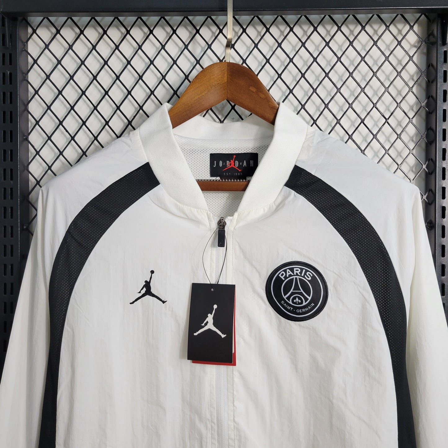 Jordan x PSG White And Black Windbreaker