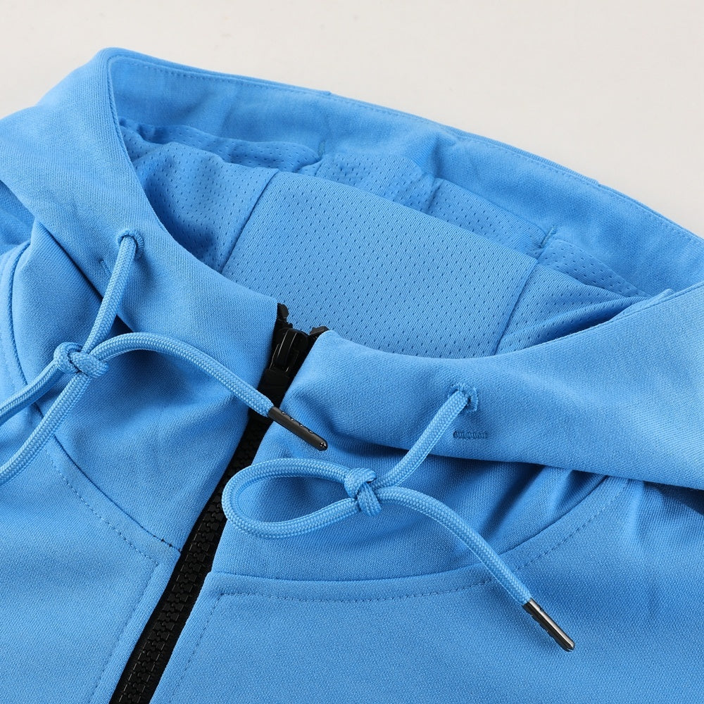 Nike Repeat Blue And Black Hooded Tracksuit