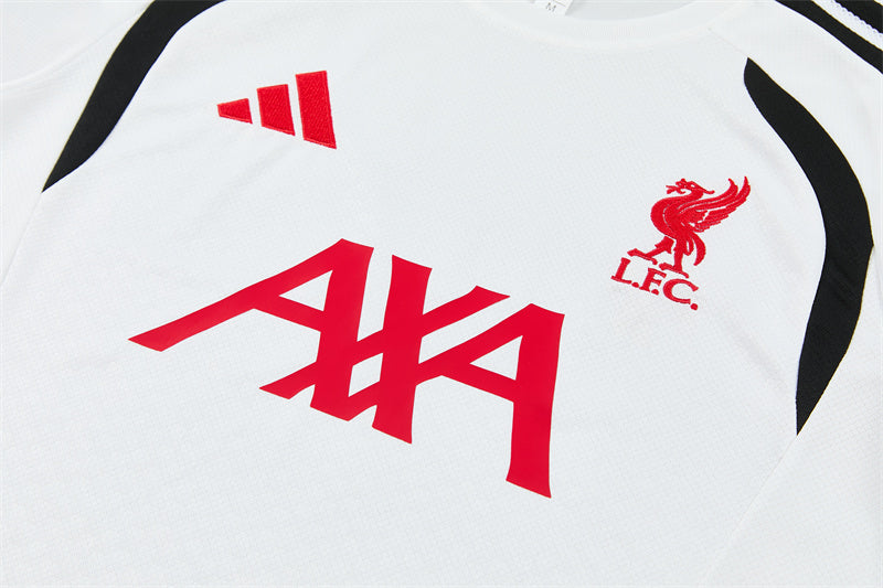 26/27 Liverpool White/Black Shorts Set