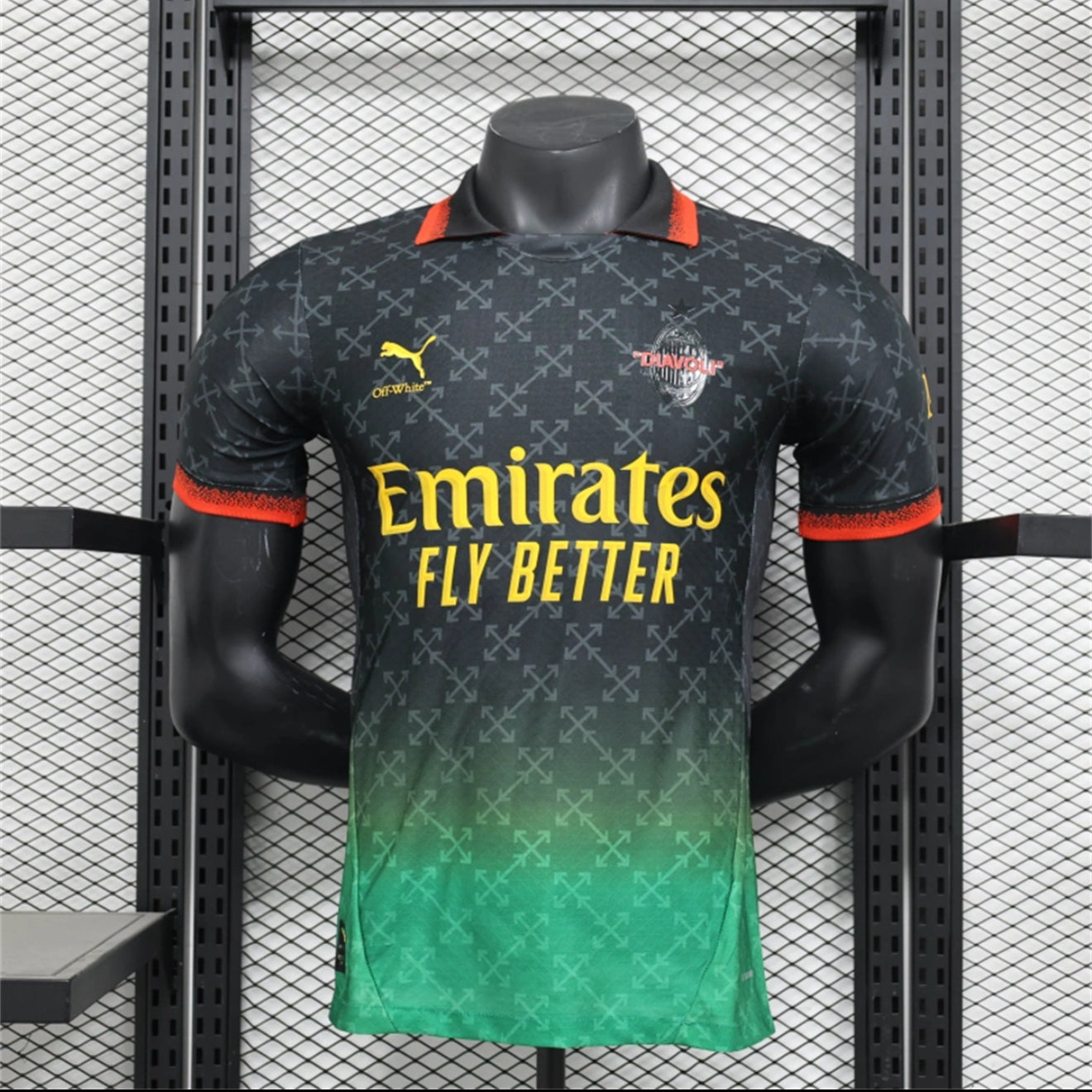 AC Milan x Off-White Black Jersey (Players Version)