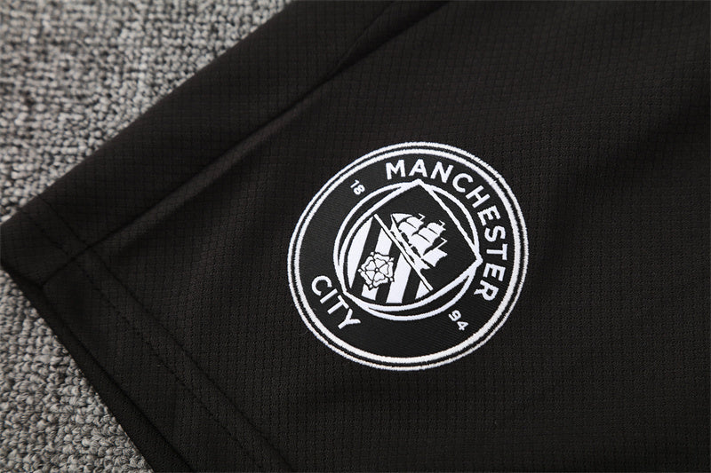 Manchester City Black Shorts Training Set