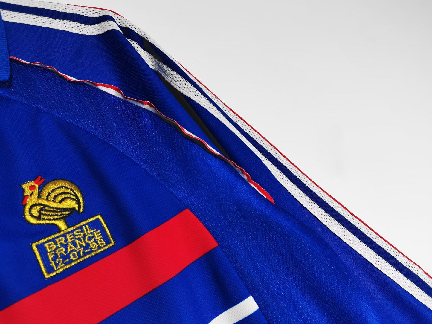 1998 France Retro Home Jersey (Long Sleeve)