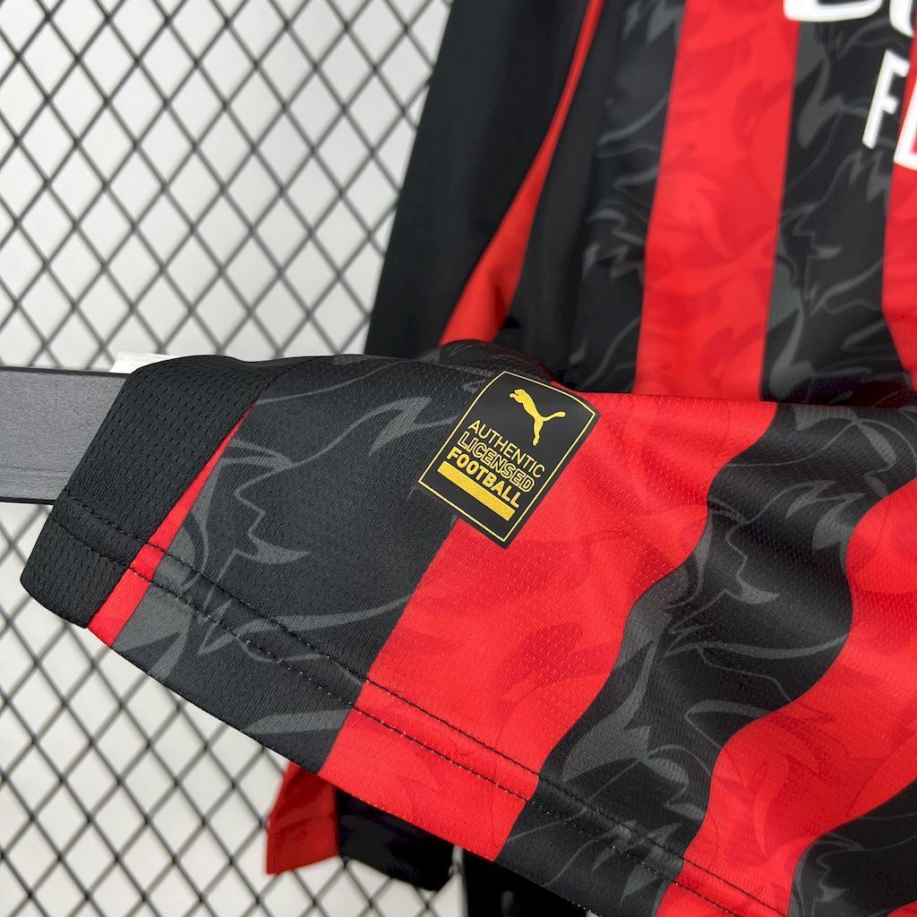 25/26 AC Milan Home Jersey (Long Sleeve)