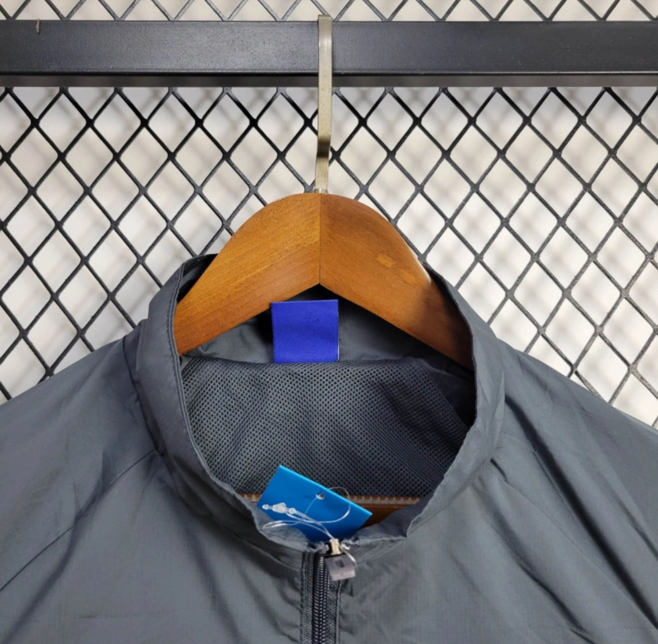 Real Madrid Grey/White Windbreaker