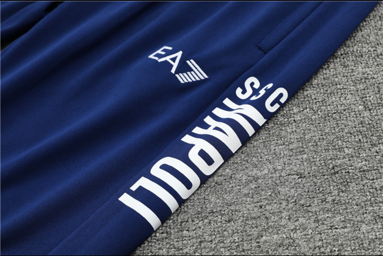 24/25 SSC Napoli Blue 1/4 Zip Tracksuit