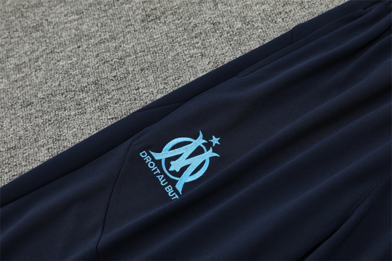 24/25 Marseille Dark Blue 1/4 Zip Tracksuit