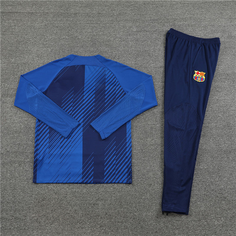 23/24 FC Barcelona Blue 1/4 Zip Tracksuit