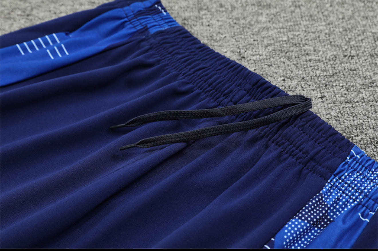 24/25 Al Nassr Blue 1/4 Zip Training Tracksuit