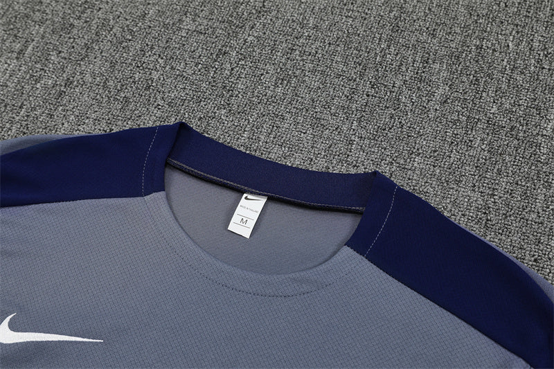 25/26 PSG Grey/Blue Shorts Training Set