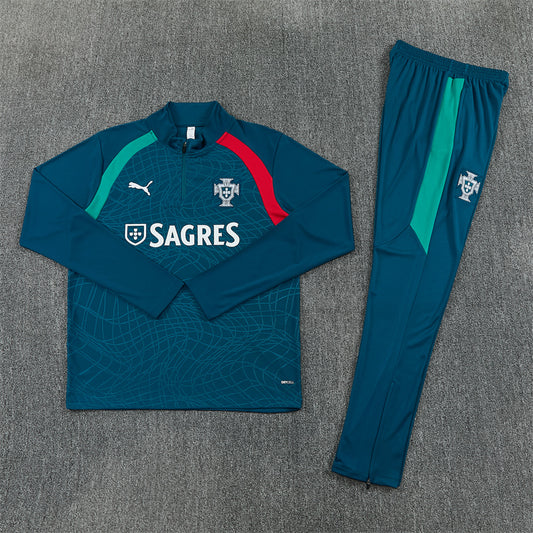 2026 Portugal Green 1/4 Zip Tracksuit