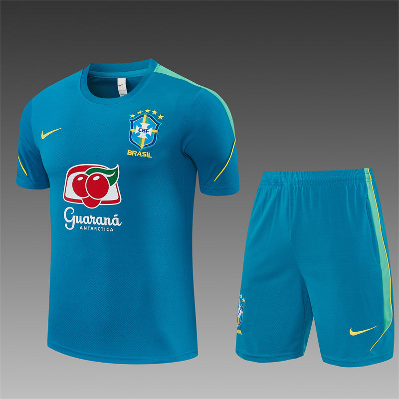 Brazil Aqua Blue Shorts Training Set