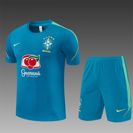 Brazil Aqua Blue Shorts Training Set