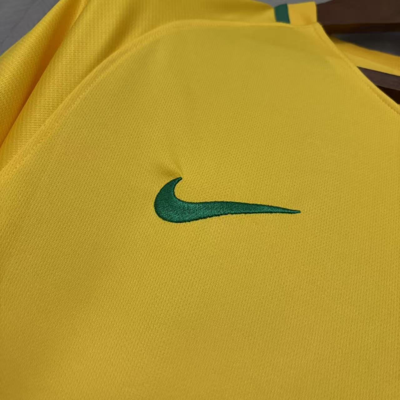 2018 Retro Brazil Home Jersey