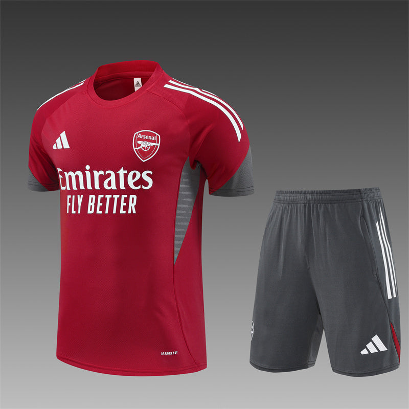25/26 Arsenal FC Red/Grey Shorts Training Set