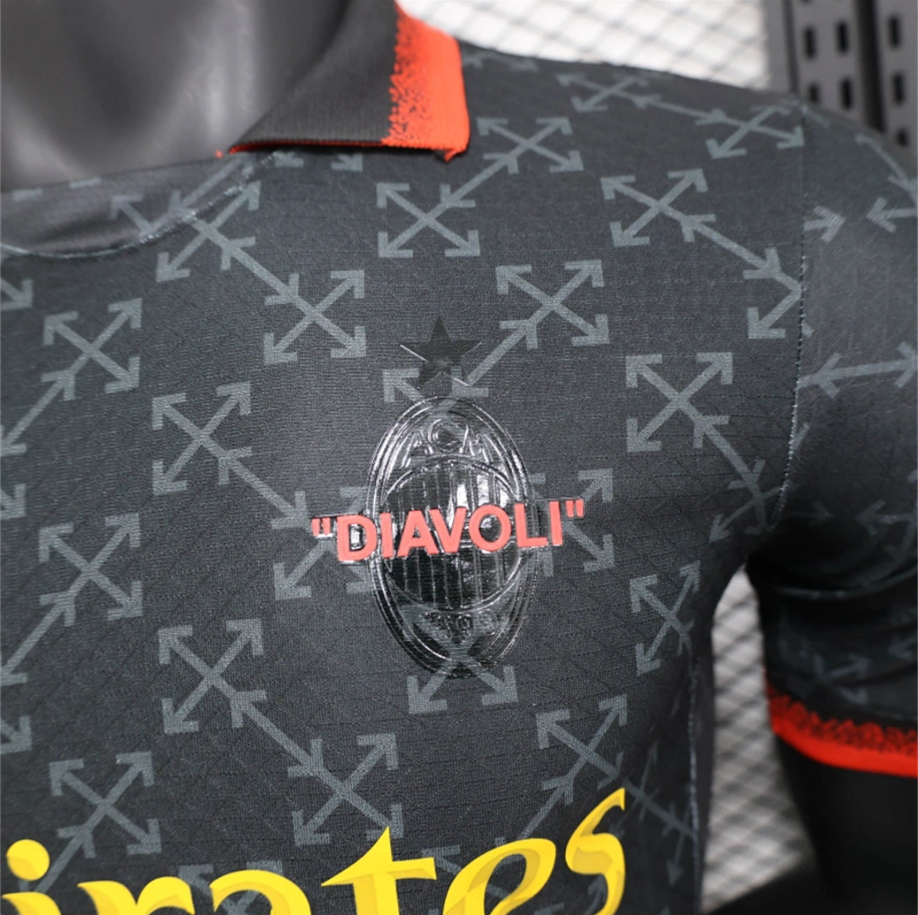 AC Milan x Off-White Black Jersey (Players Version)