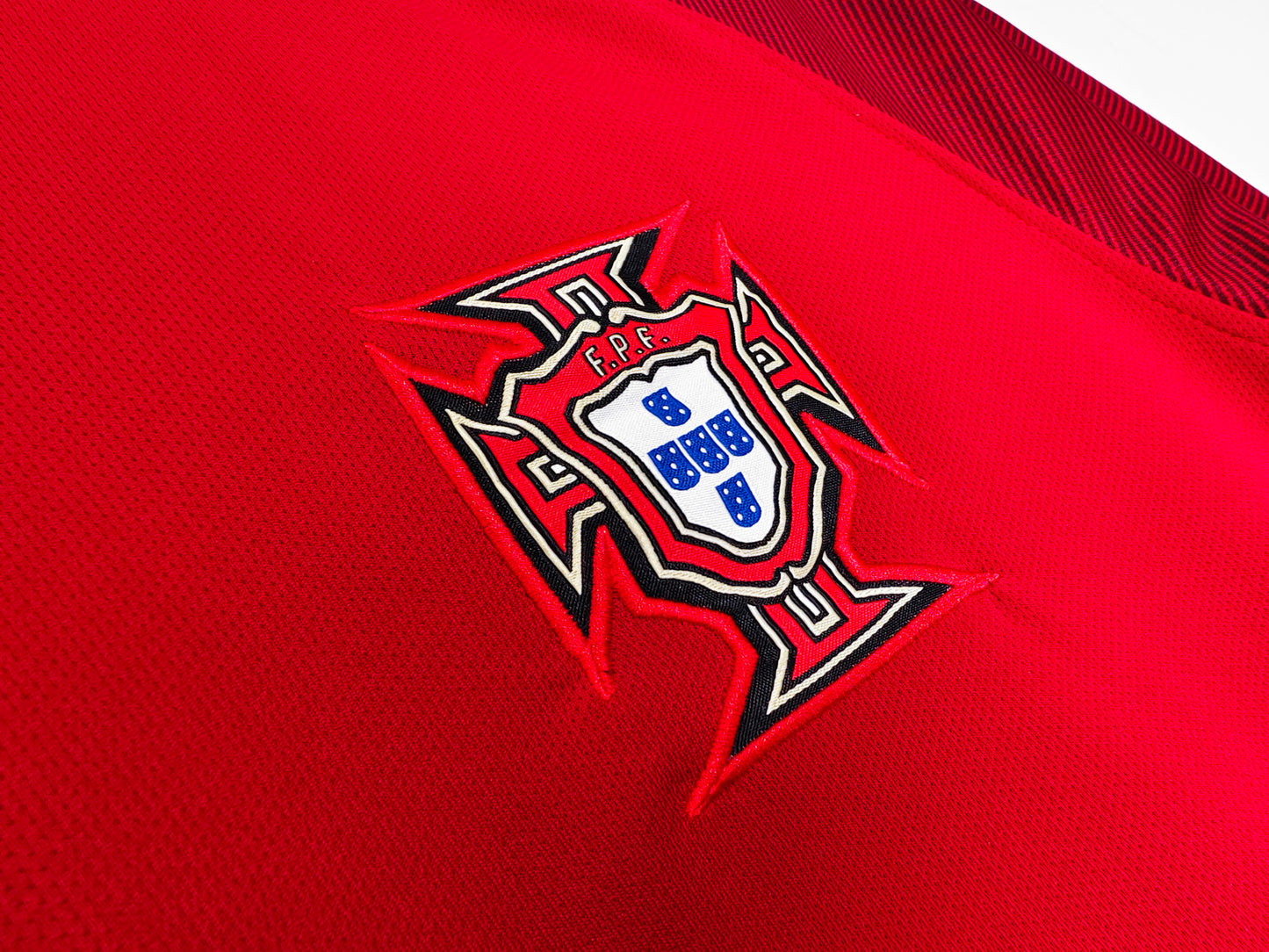 2016 Portugal Retro Home Jersey (Long Sleeve)