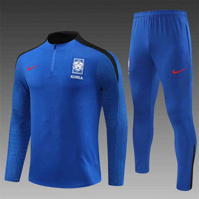 2025 South Korea Blue 1/4 Zip Tracksuit