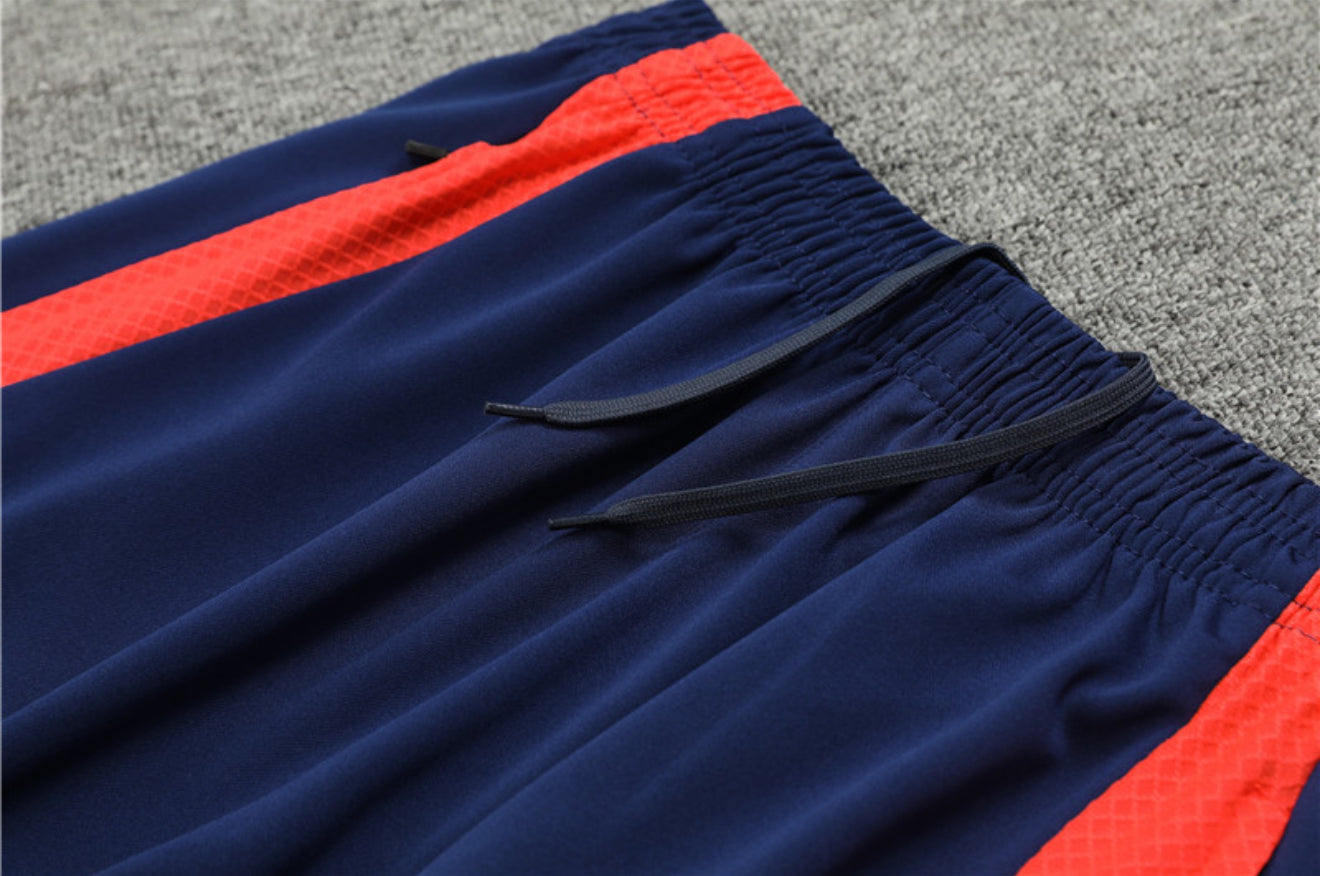 24/25 Manchester United Dark Blue And Orange Tracksuit